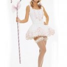 4PC Lil Bo Peep Sexy Halloween Party Costume Leg Avenue Style# 8836-WHTPNK-L
