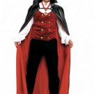 4PC Vampire Prince Sexy Halloween Party Costume Leg Avenue Style# 83258-BLKRED-XL