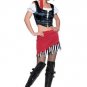 5PC Pirate of Penzance Sexy Halloween Party Costume Leg Avenue Style# 8982-BLKRED-S