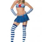 5PC Sailor Girl Sexy Halloween Party Costume Leg Avenue Style# 53007-REDWHTBLU-XS