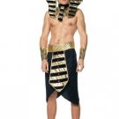 6PC Egyptian King Tut Sexy Halloween Party Costume Leg Avenue Style# 83353-BLKGLD-OS