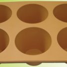 Silicone bakeware(6 cup muffin deep pan)