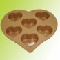 Silicone bakeware(6 cup mini heart pan)