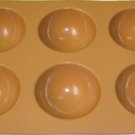 Silicone bakeware(6 cup  halt sphere)