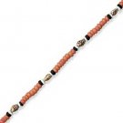Pink Coco Bead Teen Anklet