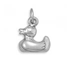 Sterling Silver Rubber Duck Charm