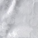 White Floral Brocade by the Yard