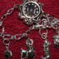 HANDMADE! Women's CHARM bracelet PINK & SILVER! FUN, Girly and PINK!