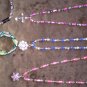 HANDMADE! Women's CHARM bracelet PINK & SILVER! FUN, Girly and PINK!