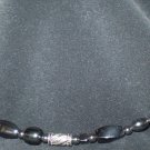 Men's or Women's Black magnetic hematite necklace w/silver! CUSTOM AVAIL