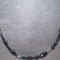 Men's or Women's Black magnetic hematite necklace w/silver! CUSTOM AVAIL