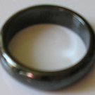 BLACK Men's or women's magnetic hematite ring 7,8,9,10 or 11