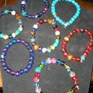Assorted glass bracelets pick your color or have one custom