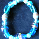 stretchy assorted glass beaded bracelet