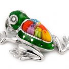 MILLACRELI GREEN/MLT FROG PENDANT