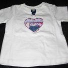 OSH KOSH White ' Hearts' T- Shirt  (RM31.90)