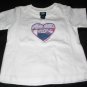 OSH KOSH White ' Hearts' T- Shirt  (RM31.90)