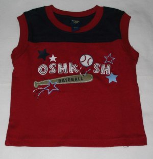 OSH KOSH 'Baseball' Sleeveless T- Shirt (RM31.90)