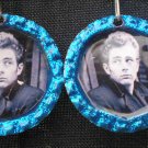 Blue James Dean Bottle Caps