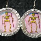 La Muerte Bottle Cap Earings