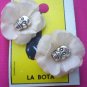small rose skull earings