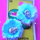 small rose skull earings