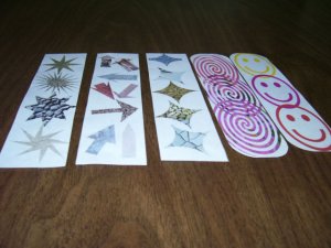 5 Bookmarks - Shapes