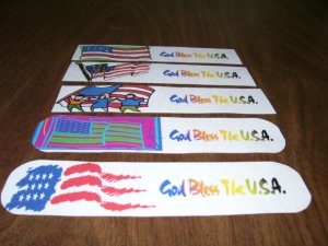 5 Bookmarks - God Bless The USA 2