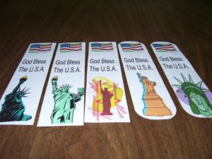 5 Bookmarks - God Bless The USA 3