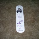 25 laminated bookmarks-Thank you for sharing our special day with us 3-Customized with monogram