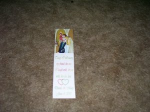 25 laminated bookmarks-Today I will marry my friend 4-customized