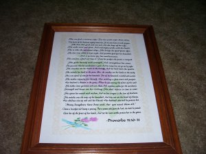Virtuous Woman 8 x 10 Poster