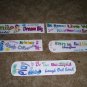 5 Laminated Bookmarks - Smile