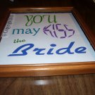 You May Kiss The Bride Printed Word Art Poster