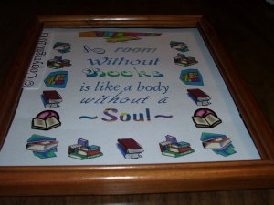 A Room Without Books Printed Word Art Poster