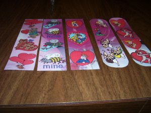 5 Laminated Bookmarks - Valentines #7