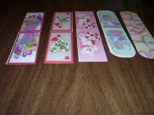 5 Laminated Bookmarks - Valentines #2