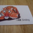 Set of 4 postcards with word design "I Am Smiling"