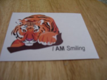 Set of 4 postcards with word design "I Am Smiling"