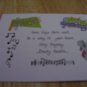 Set of 4 postcards with word design "Emory Austin quote - Sing Anyway"