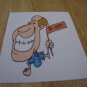 Set of 4 postcards with word design "Be Happy"
