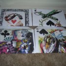 Set of 12 handmade envelopes Playing Cards and Jewels