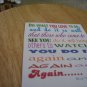 Set of 4 postcards with word design "Do What You Love"