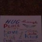 Set of 20 postcards "hug word art"