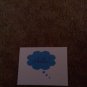 Set of 20 postcards "Hello in blue word cloud"