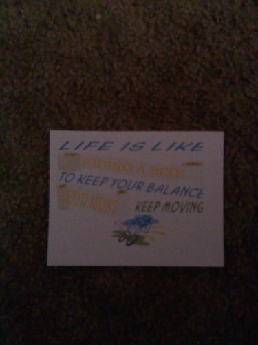 Set of 20 postcards "Life is like riding a bike"