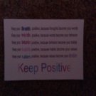 Set of 20 postcards "Keep Positive"