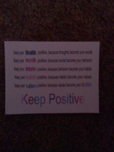 Set of 20 postcards "Keep Positive"