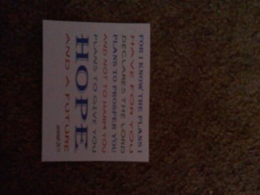 Set of 20 postcards "Scripture Jeremiah 29:11"