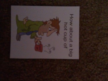 Set of 20 postcards "How about a big hot cup of shut up"